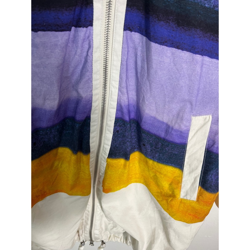 MAEVE x ANTHROPOLOGIE Longline Striped Hooded Windbreaker Jacket - Picture 12 of 14